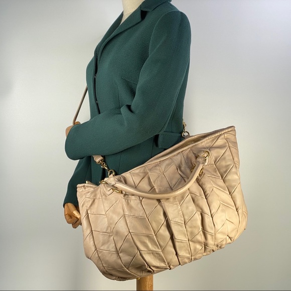 Authentic MIU MIU XL 2Way Chevron Bag - Picture 2 of 15